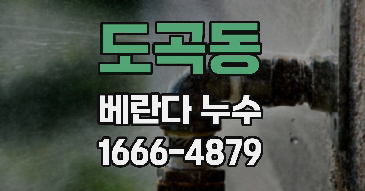 도곡동 베란다 누수