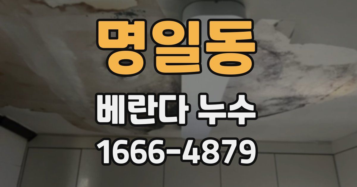 명일동 베란다 누수