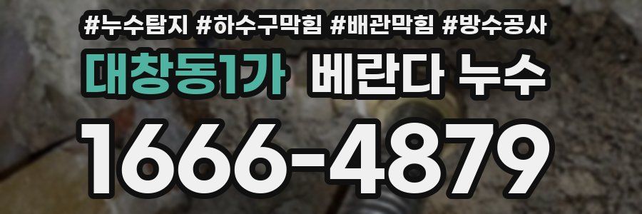 대창동1가 베란다 누수