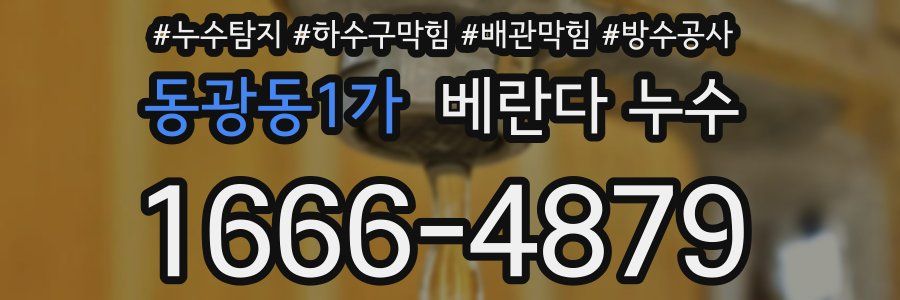 동광동1가 베란다 누수
