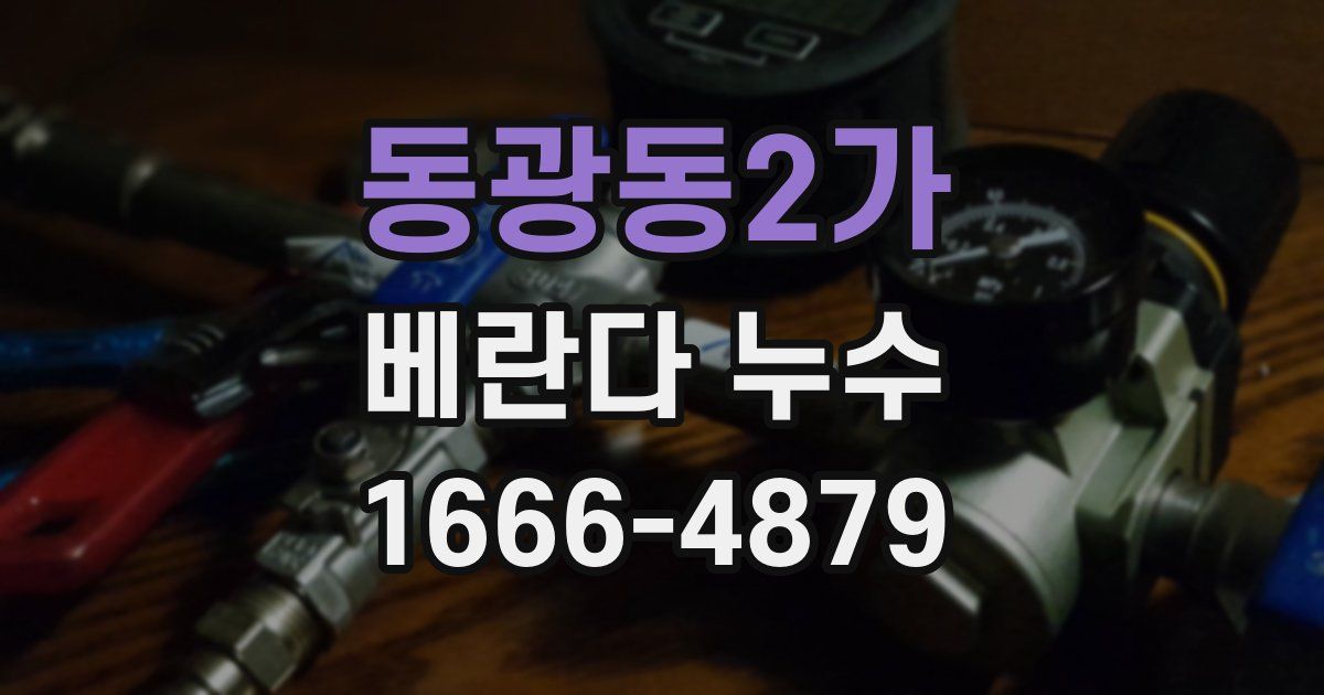 동광동2가 베란다 누수