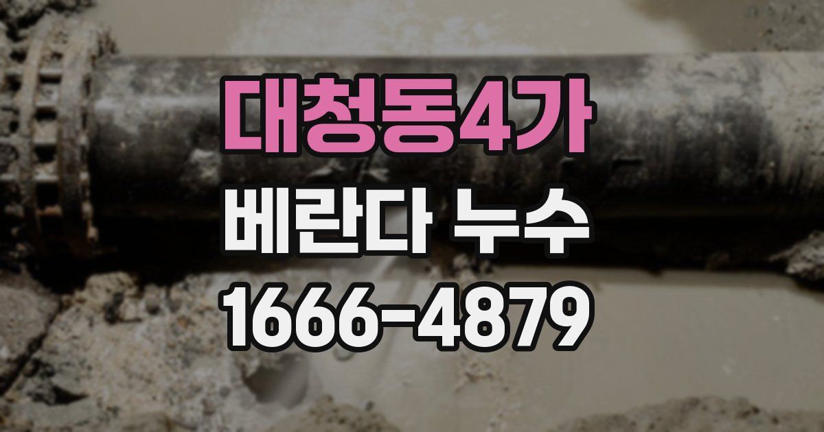 대청동4가 베란다 누수