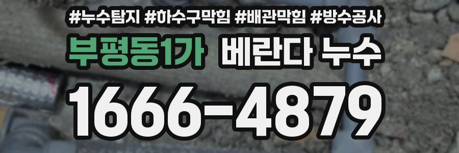 부평동1가 베란다 누수