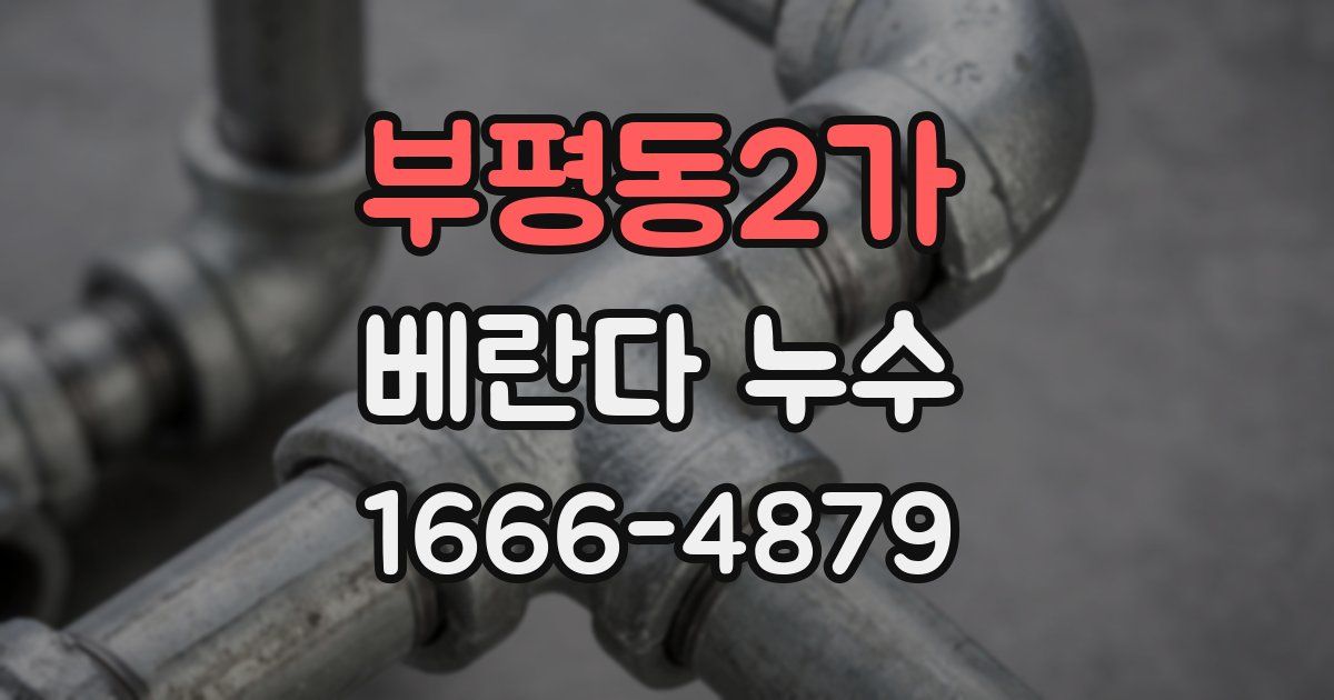 부평동2가 베란다 누수