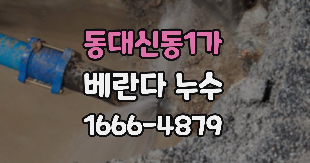동대신동1가 베란다 누수