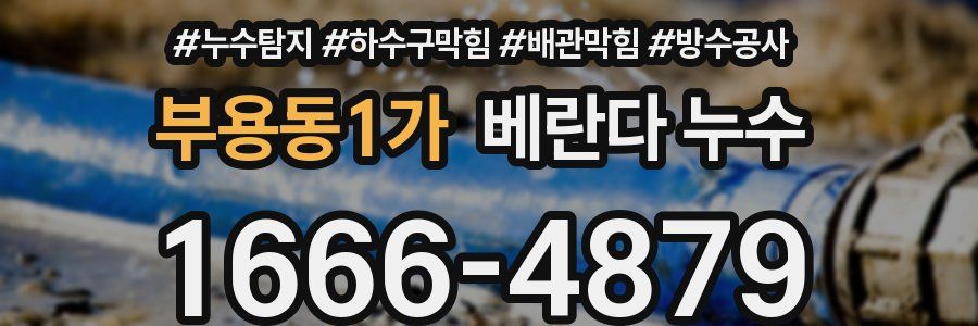 부용동1가 베란다 누수