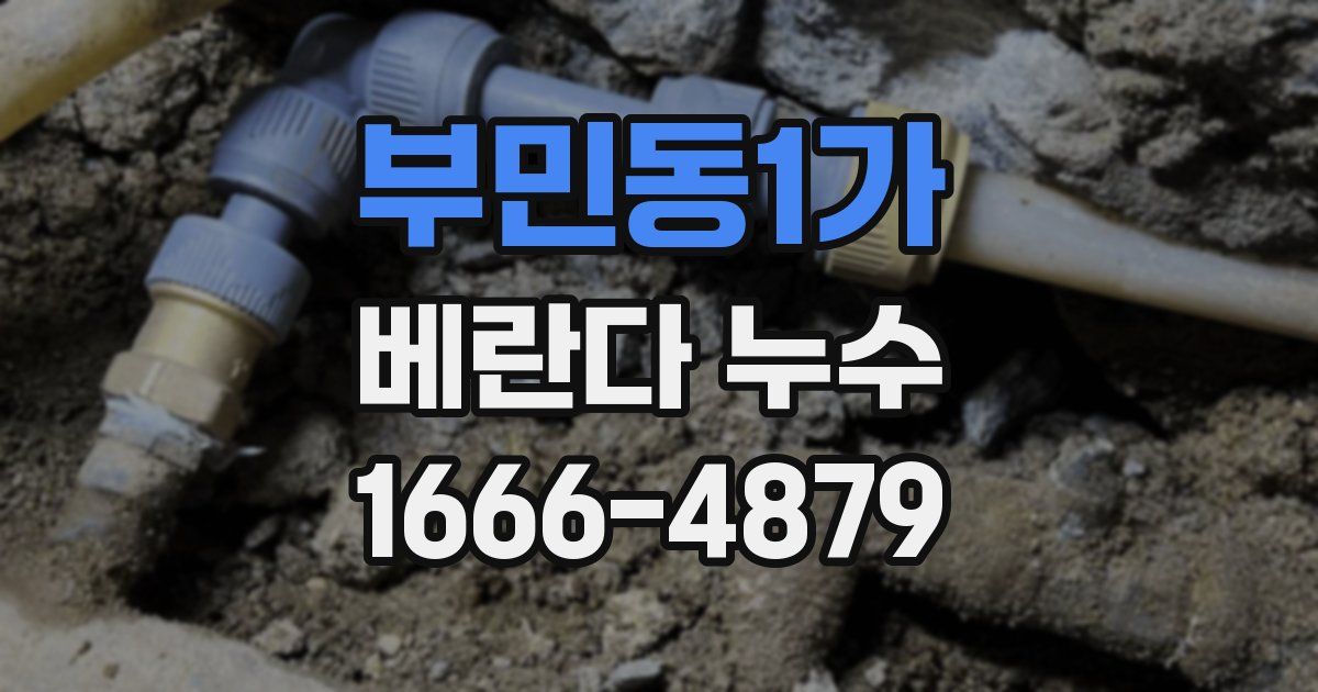 부민동1가 베란다 누수