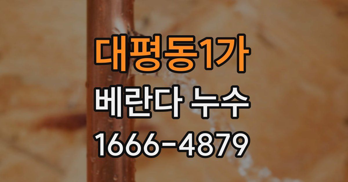 대평동1가 베란다 누수