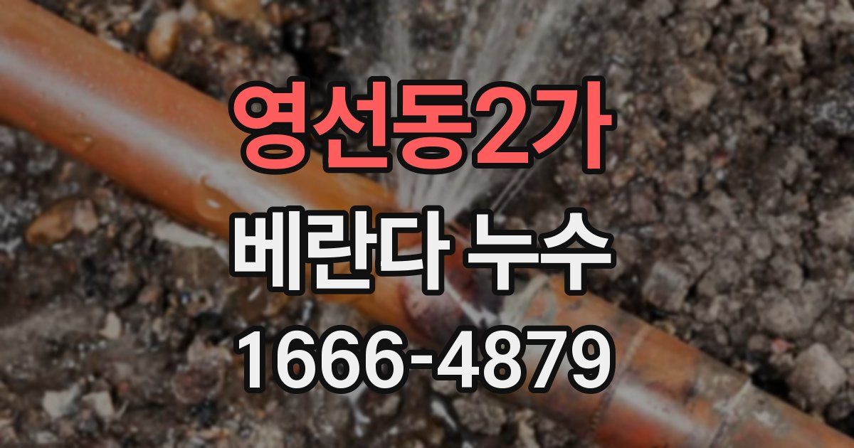 영선동2가 베란다 누수