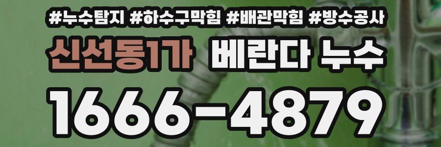 신선동1가 베란다 누수