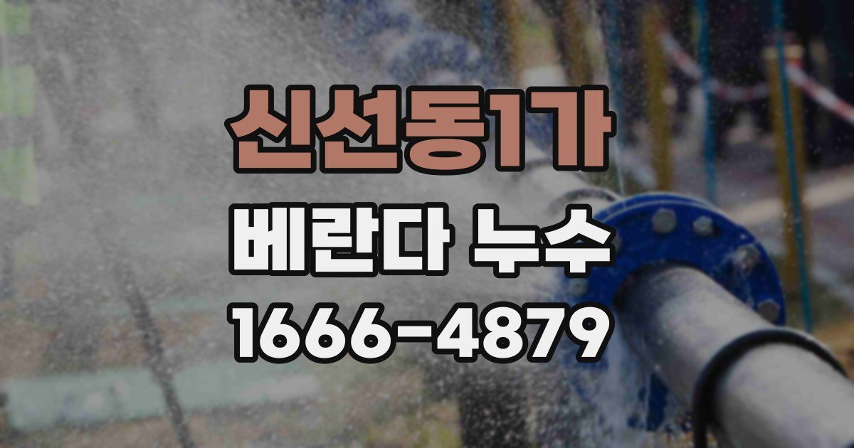 신선동1가 베란다 누수