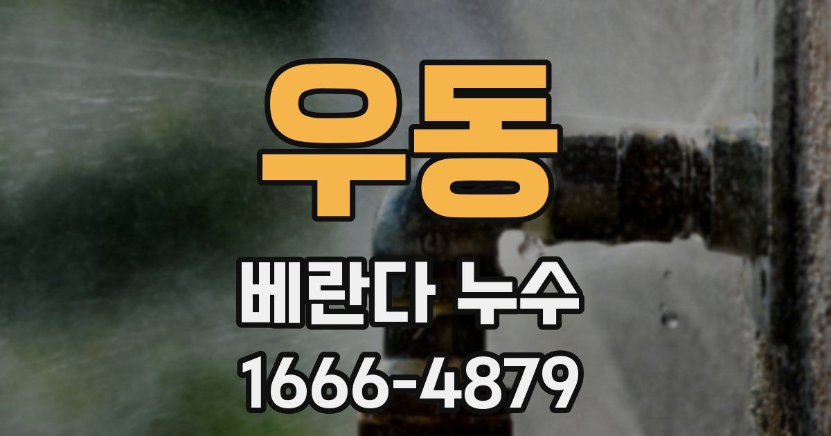 우동 베란다 누수
