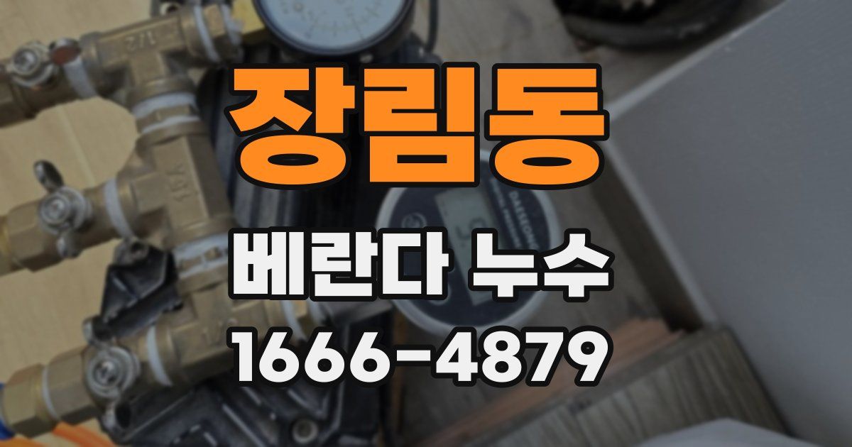 장림동 베란다 누수