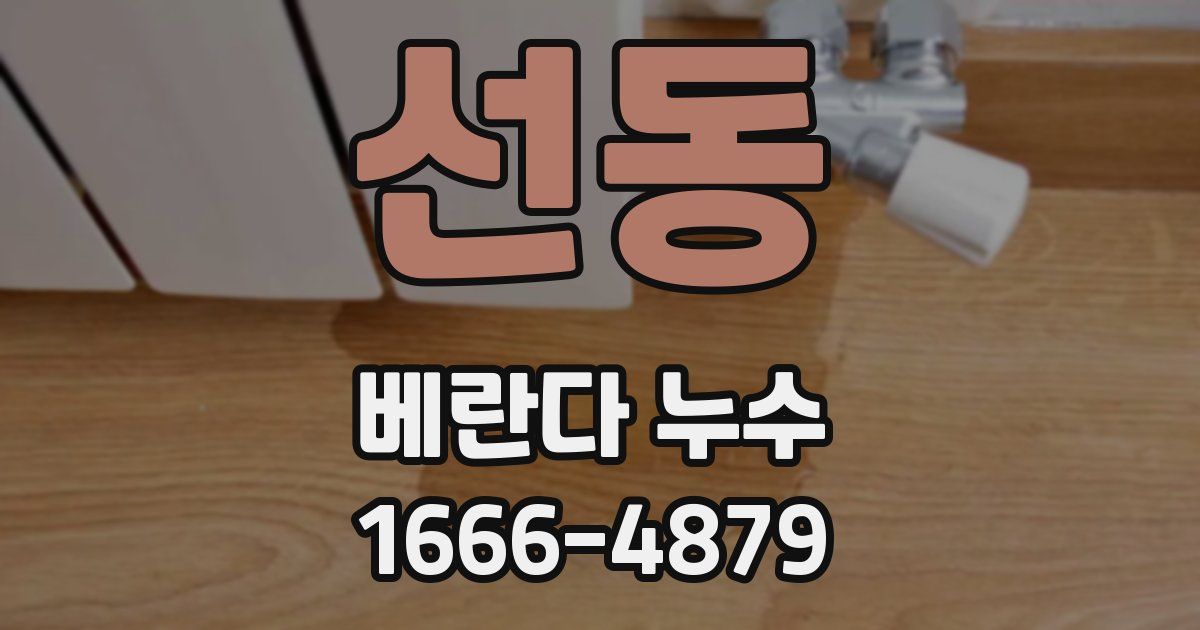 선동 베란다 누수