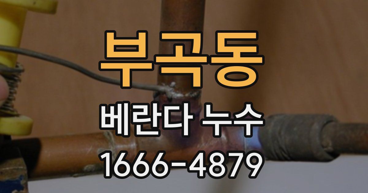 부곡동 베란다 누수