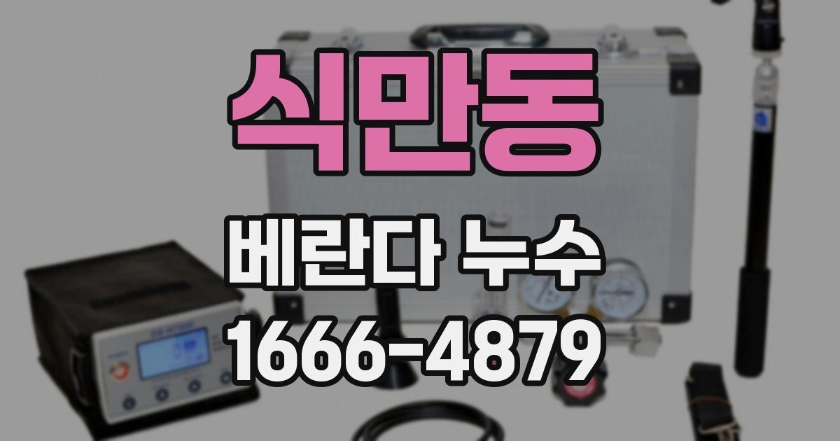 식만동 베란다 누수