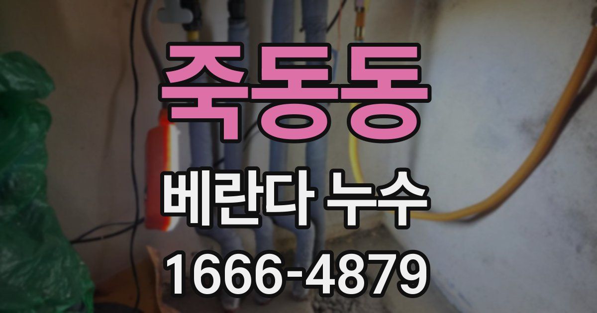 죽동동 베란다 누수