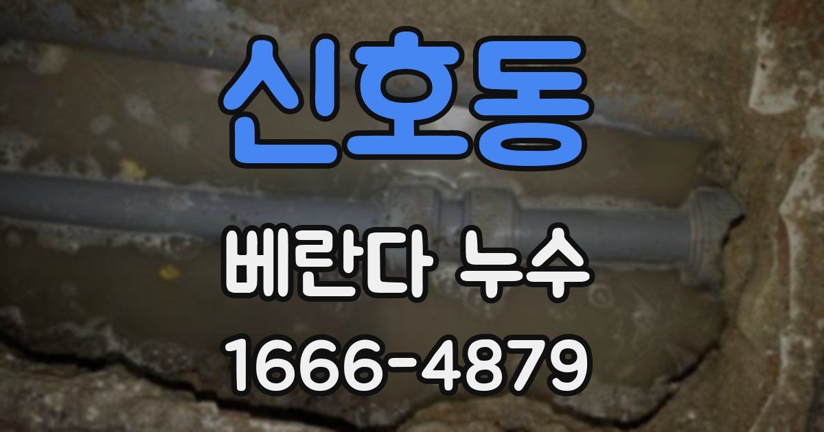 신호동 베란다 누수