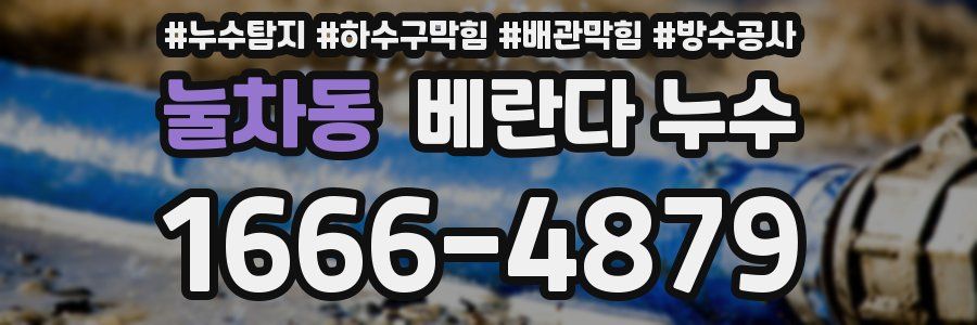 눌차동 베란다 누수