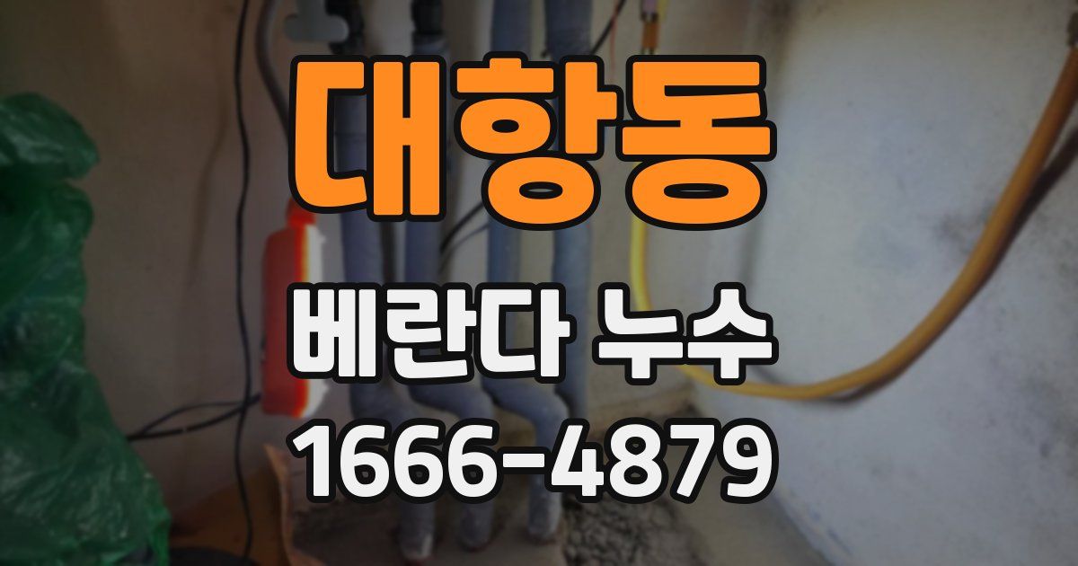 대항동 베란다 누수