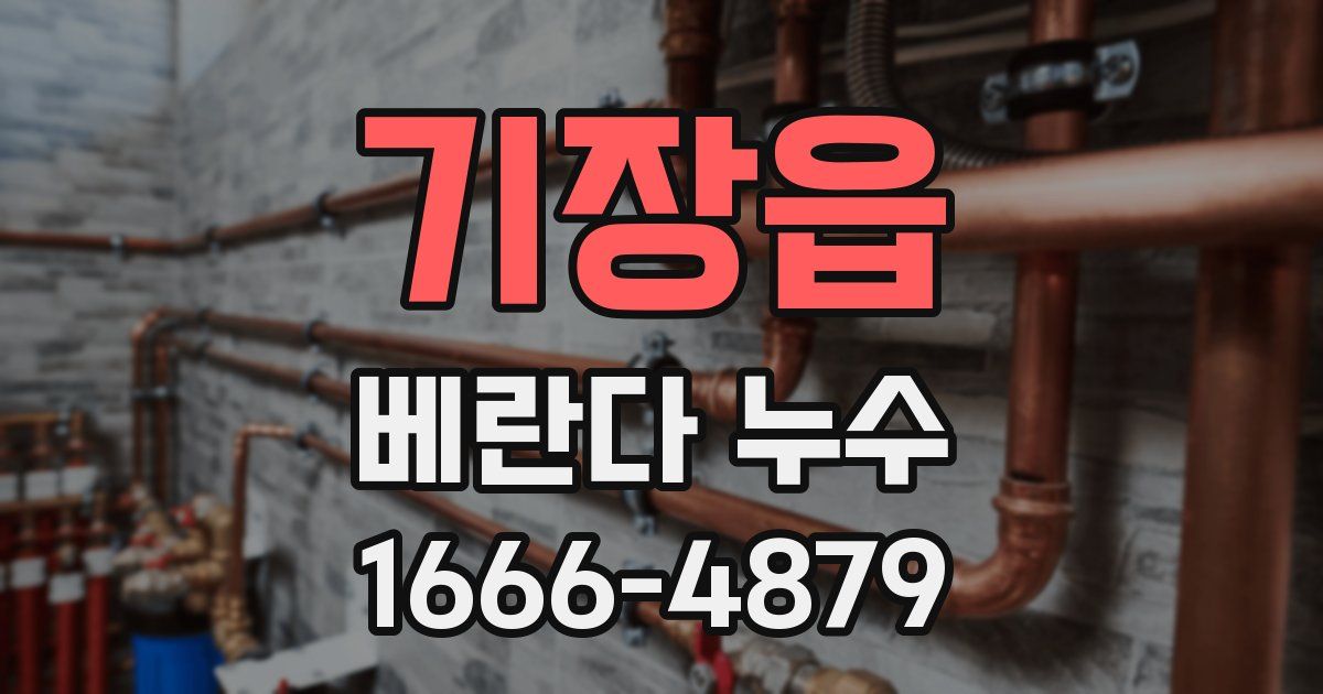 기장읍 베란다 누수