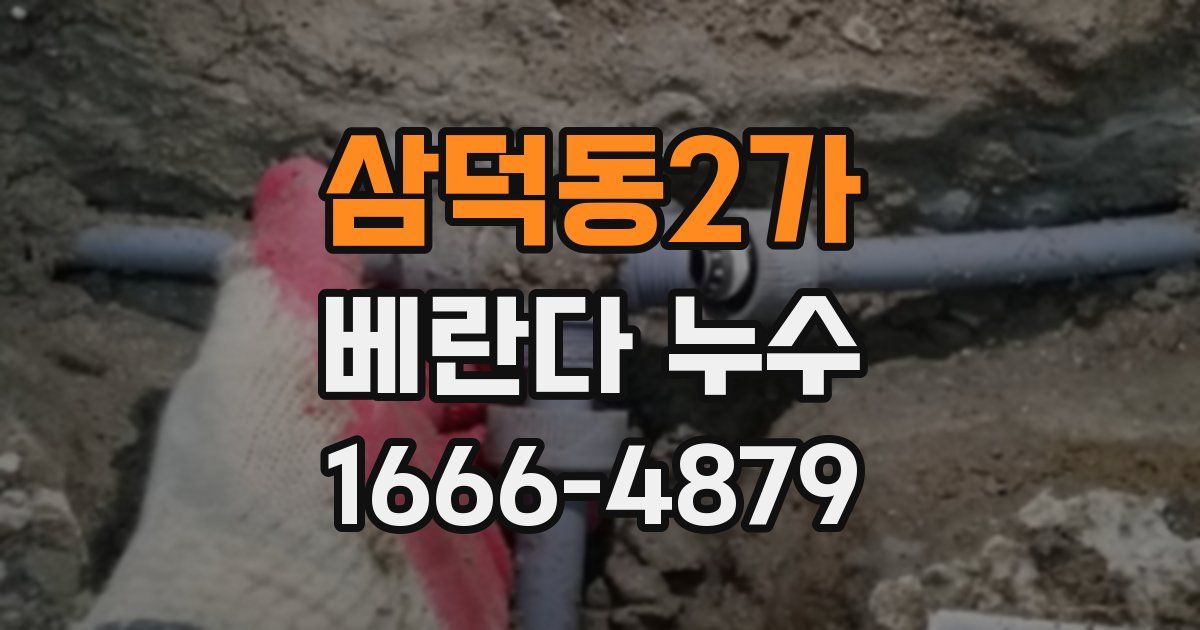 삼덕동2가 베란다 누수