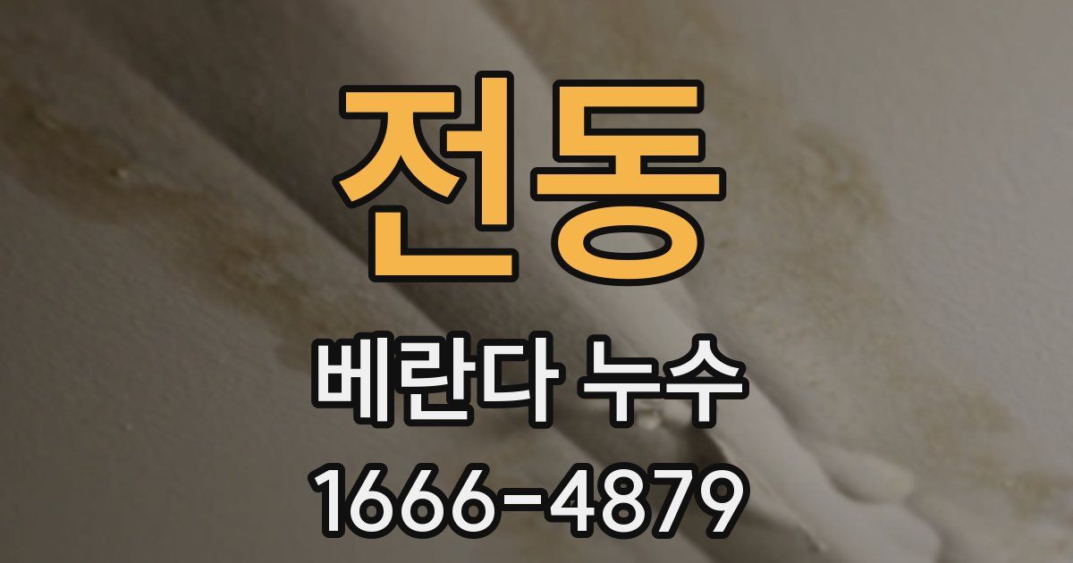 전동 베란다 누수