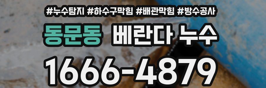 동문동 베란다 누수