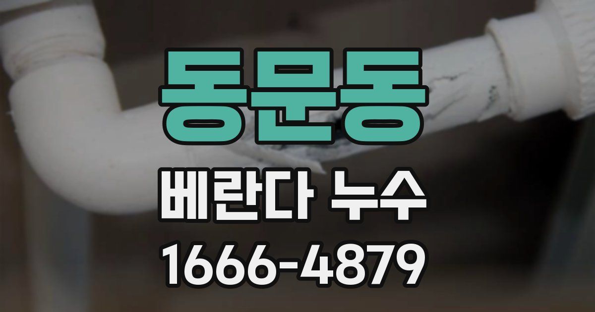 동문동 베란다 누수