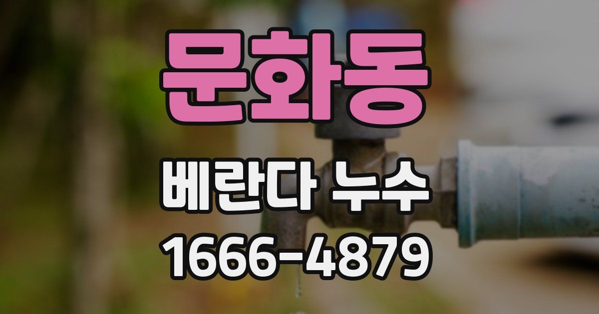 문화동 베란다 누수