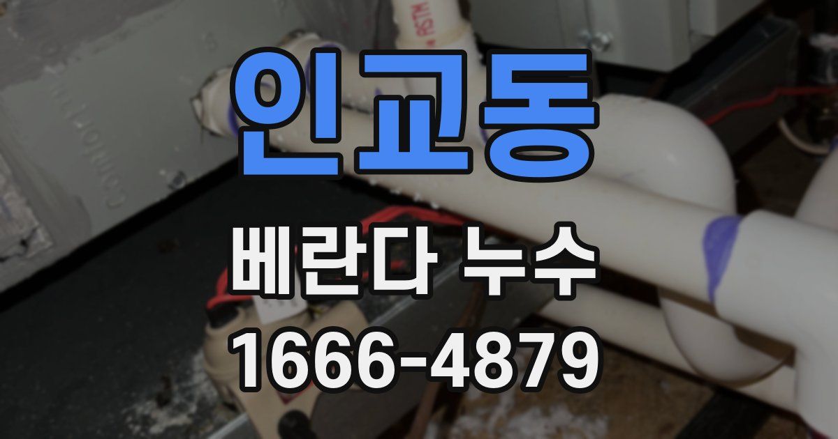 인교동 베란다 누수