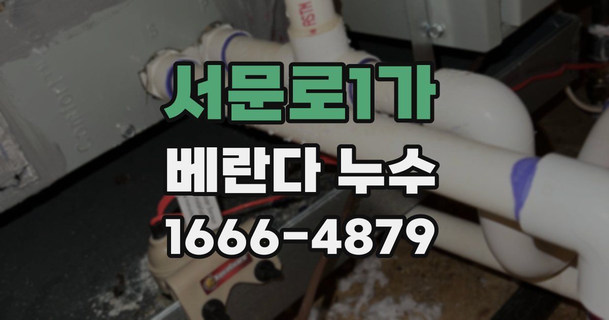 서문로1가 베란다 누수