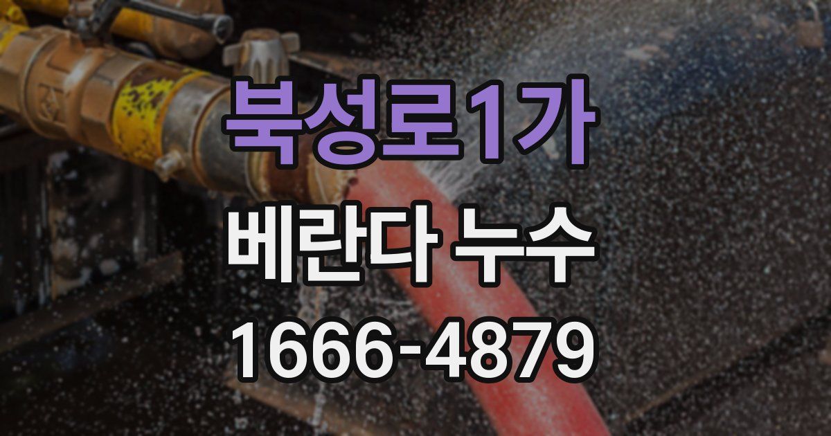 북성로1가 베란다 누수