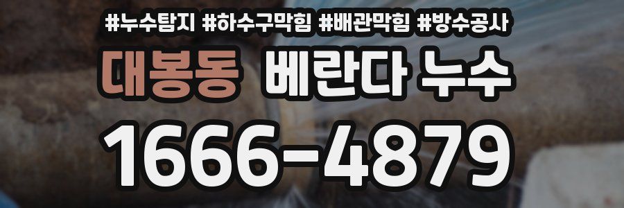 대봉동 베란다 누수