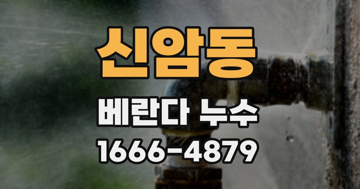 신암동 베란다 누수