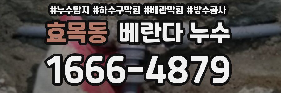 효목동 베란다 누수