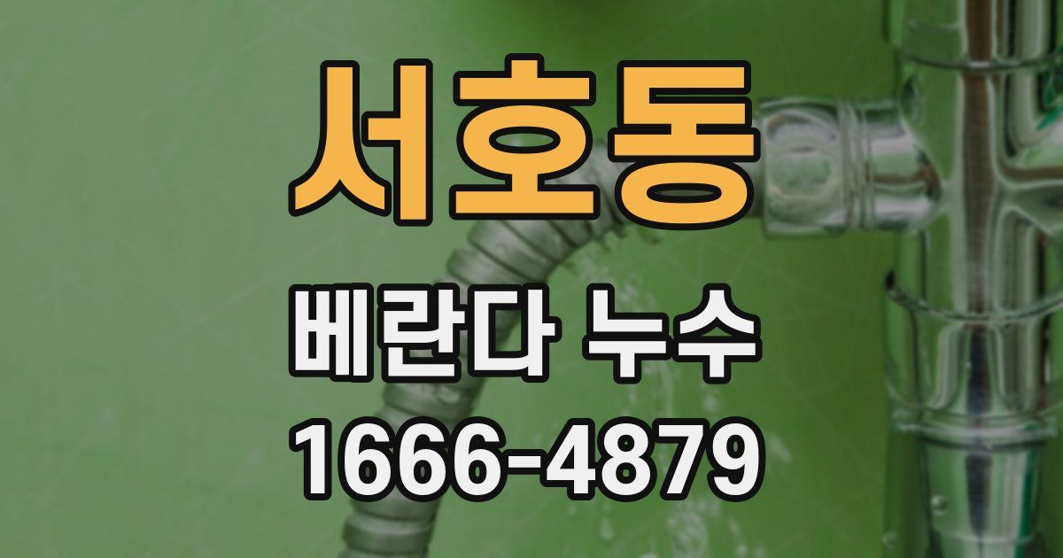 서호동 베란다 누수