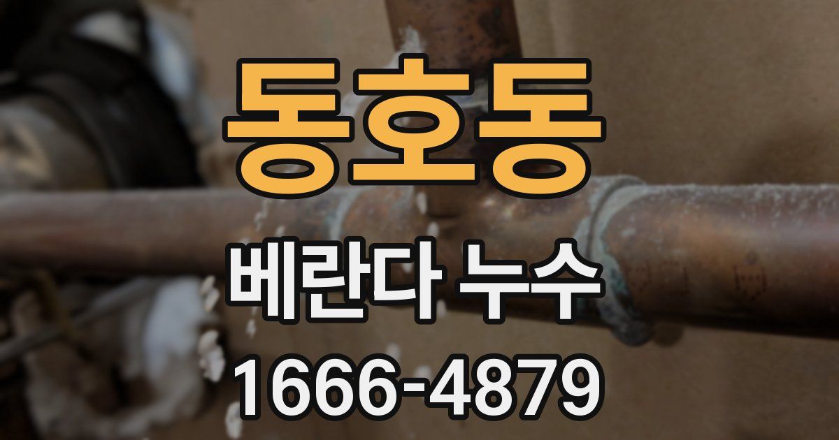 동호동 베란다 누수