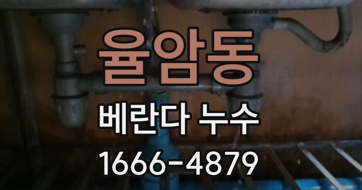 율암동 베란다 누수