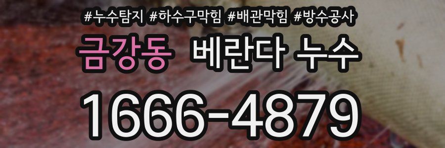 금강동 베란다 누수