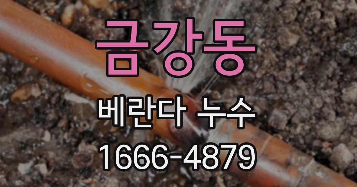 금강동 베란다 누수