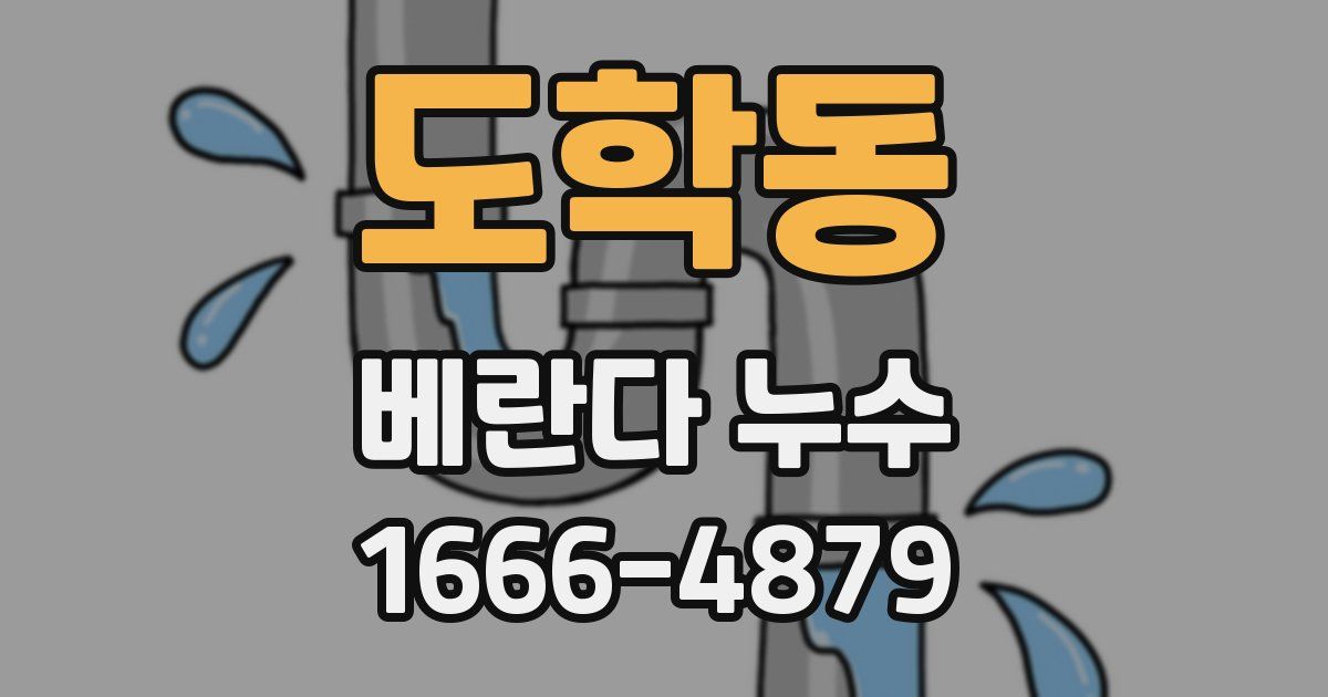 도학동 베란다 누수