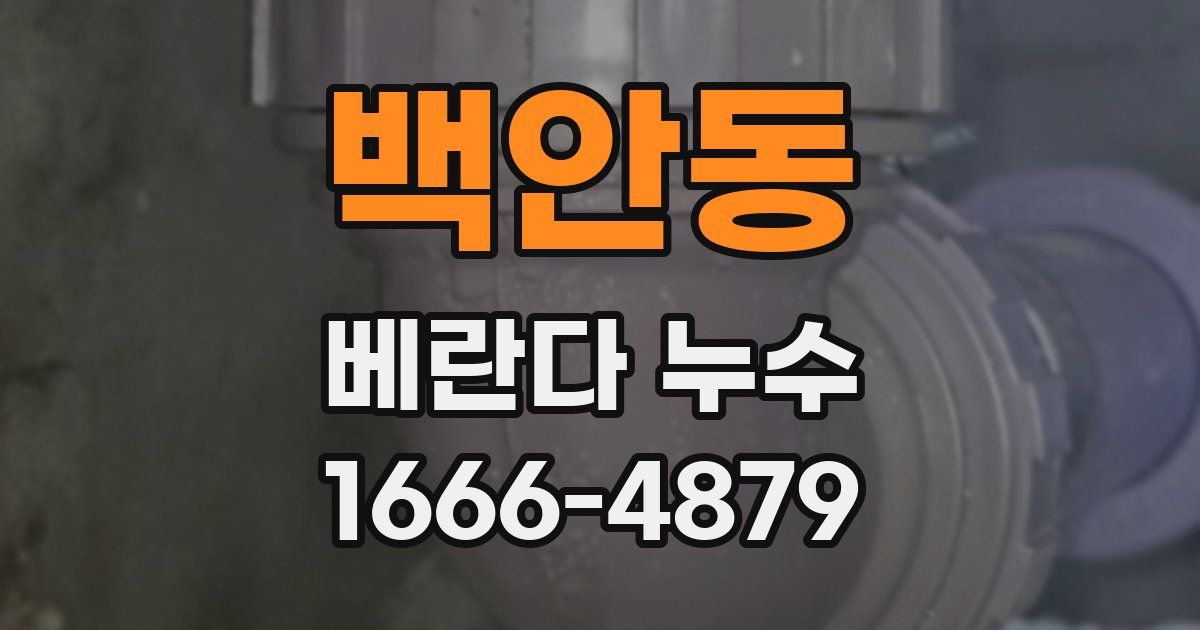 백안동 베란다 누수