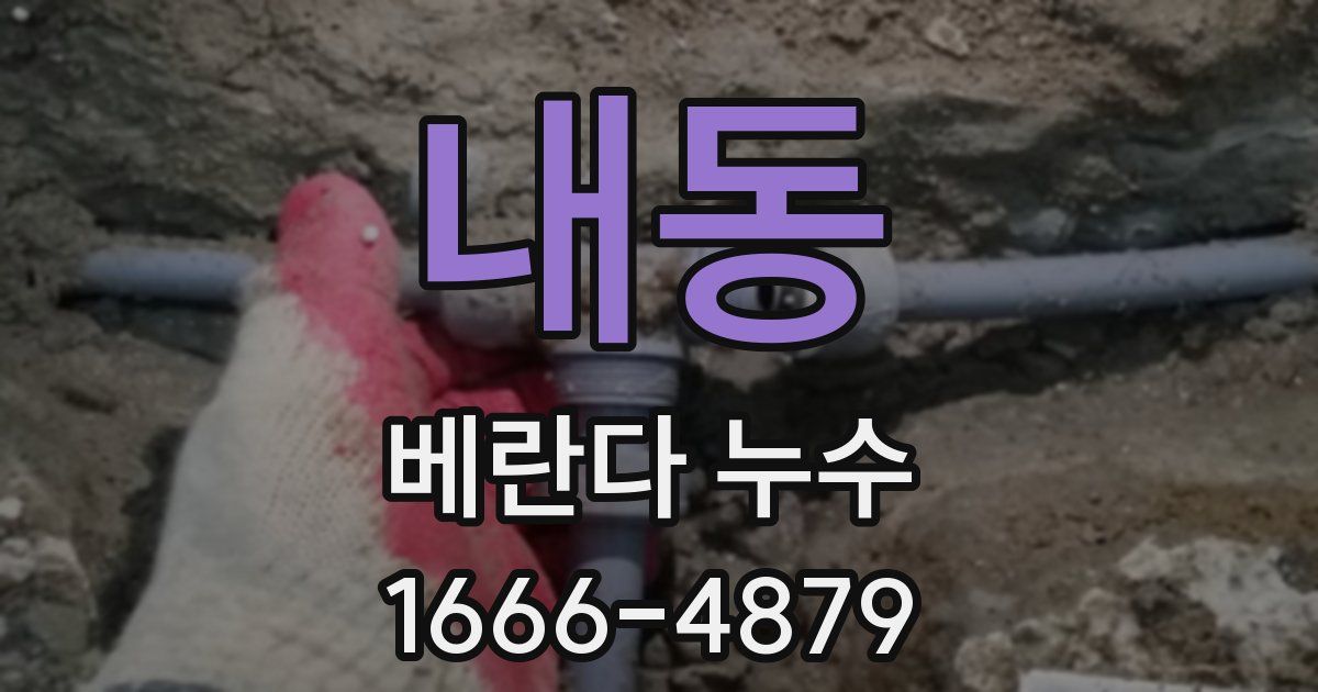 내동 베란다 누수