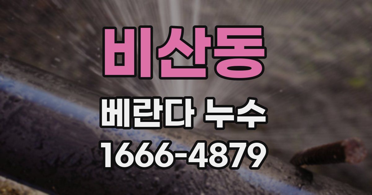 비산동 베란다 누수
