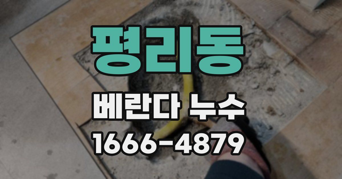 평리동 베란다 누수