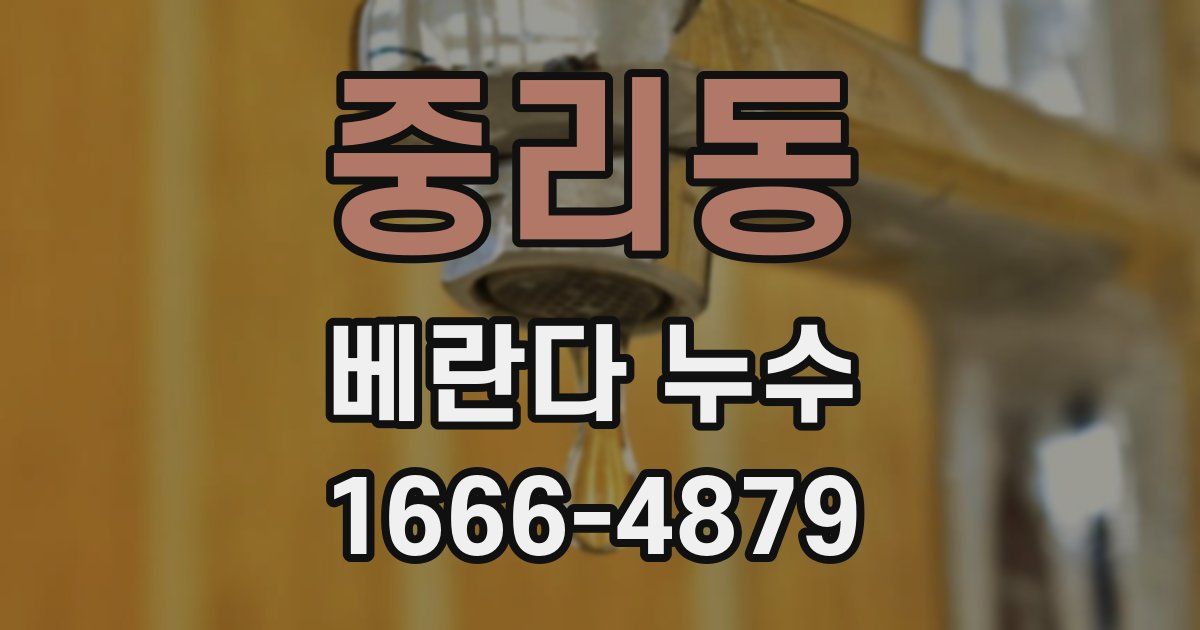 중리동 베란다 누수
