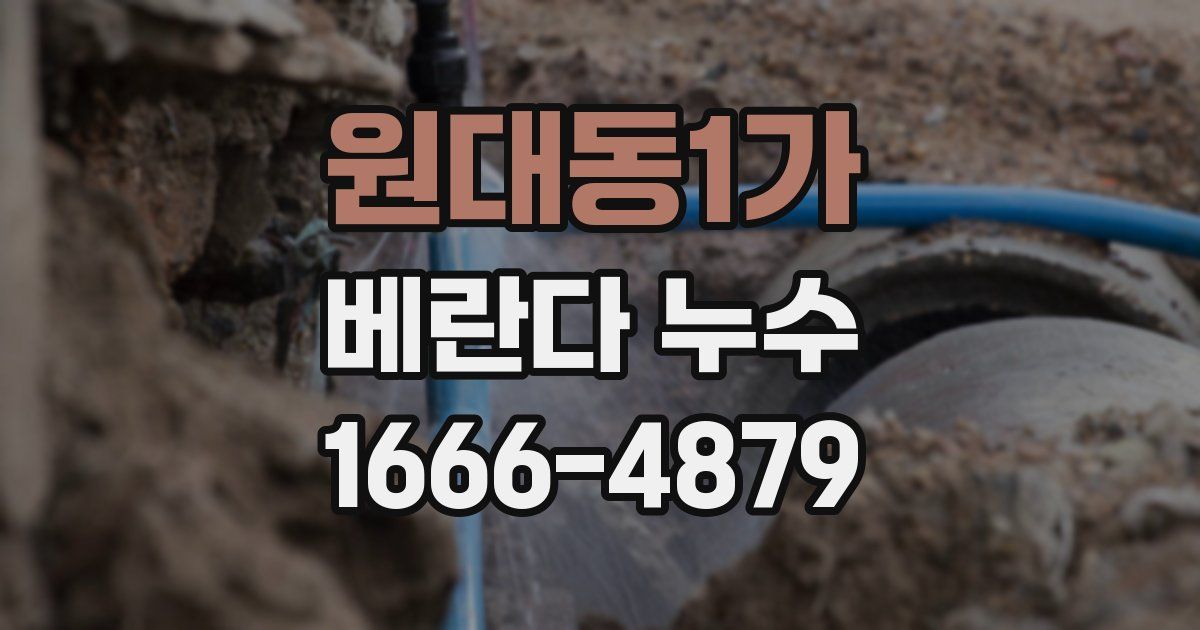 원대동1가 베란다 누수