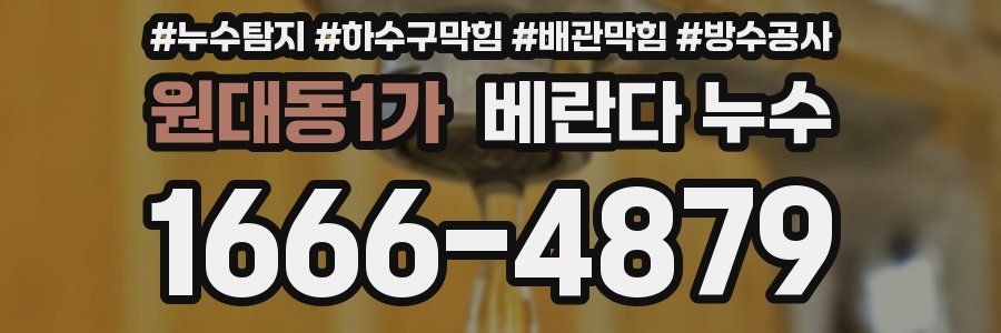 원대동1가 베란다 누수