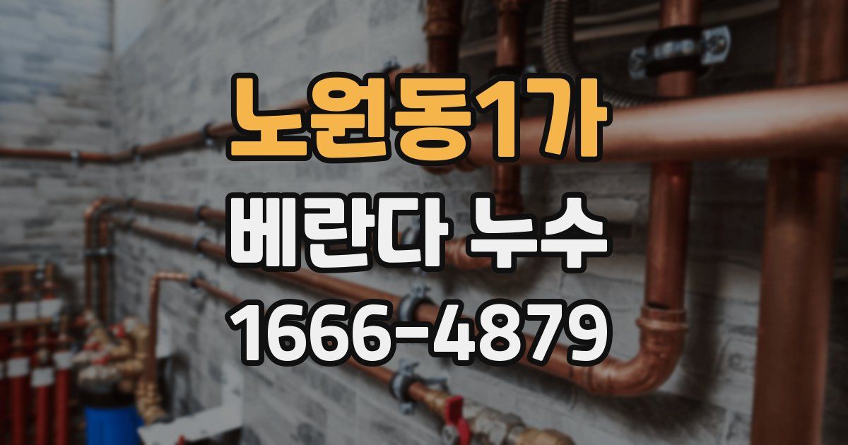 노원동1가 베란다 누수
